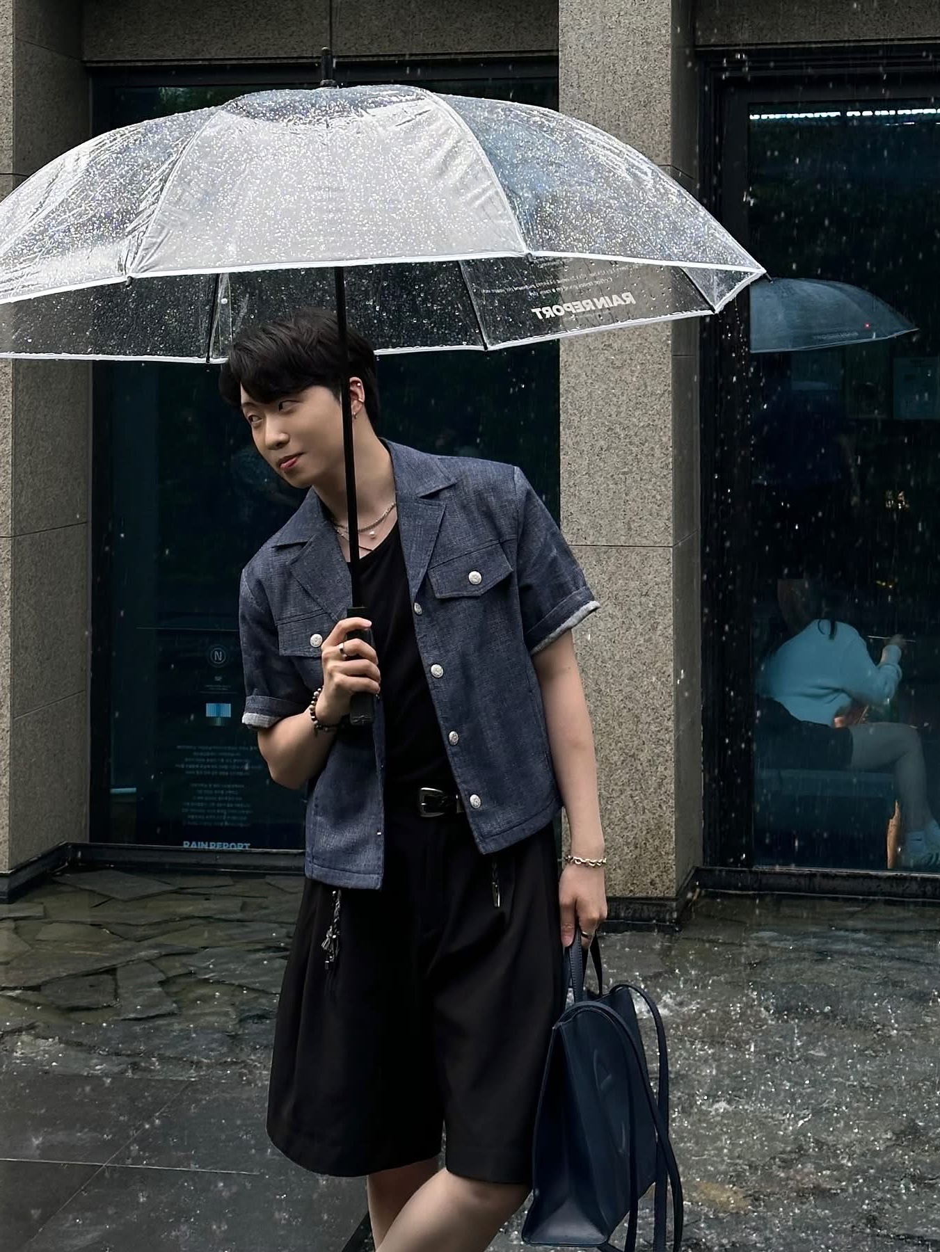 Telfar Medium Shopping Bag Navy, Tiffany & Co. Return To Tiffany Heart Tag Toggle Bracelet Silver 착용 스타일 - 2