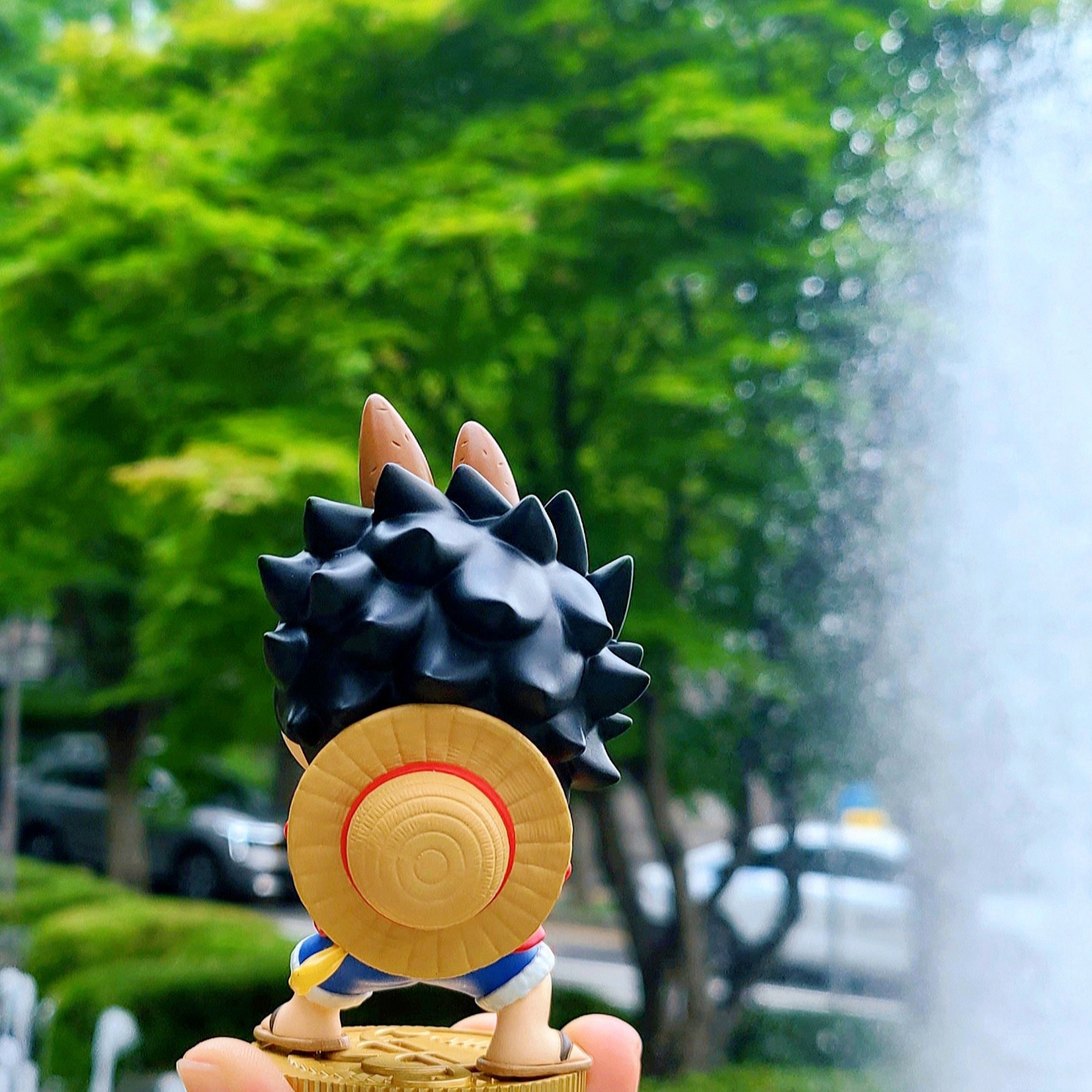 Pop Mart Labubu The Monsters x One Piece Series Figures Monkey.D.Luffy (Opened Case) 착용 스타일
