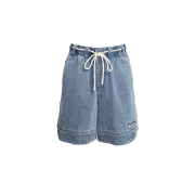 Nike 10 Inch Denim Basketball Shorts Blue Grey Pale Ivory