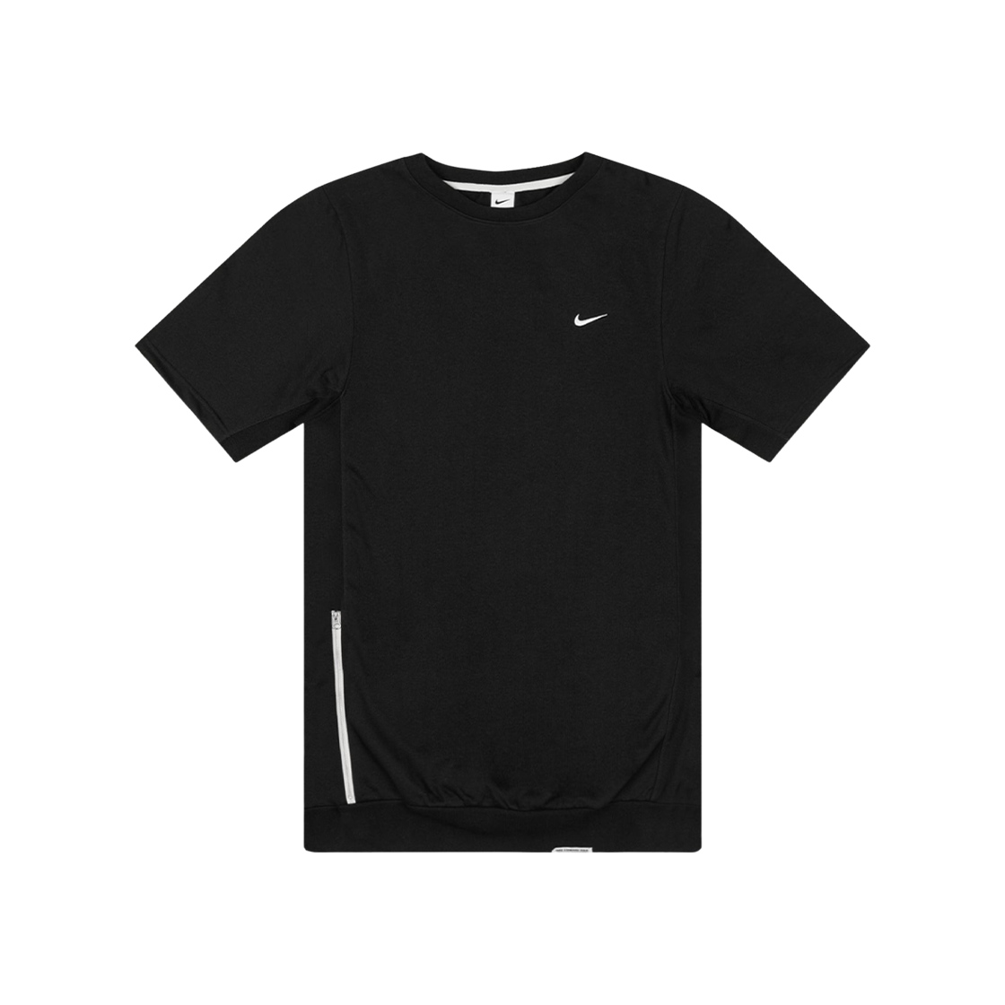 DX0328-010 Nike Dri-Fit Standard Issue Basketball Crew Neck T-Shirt Black White - Asia