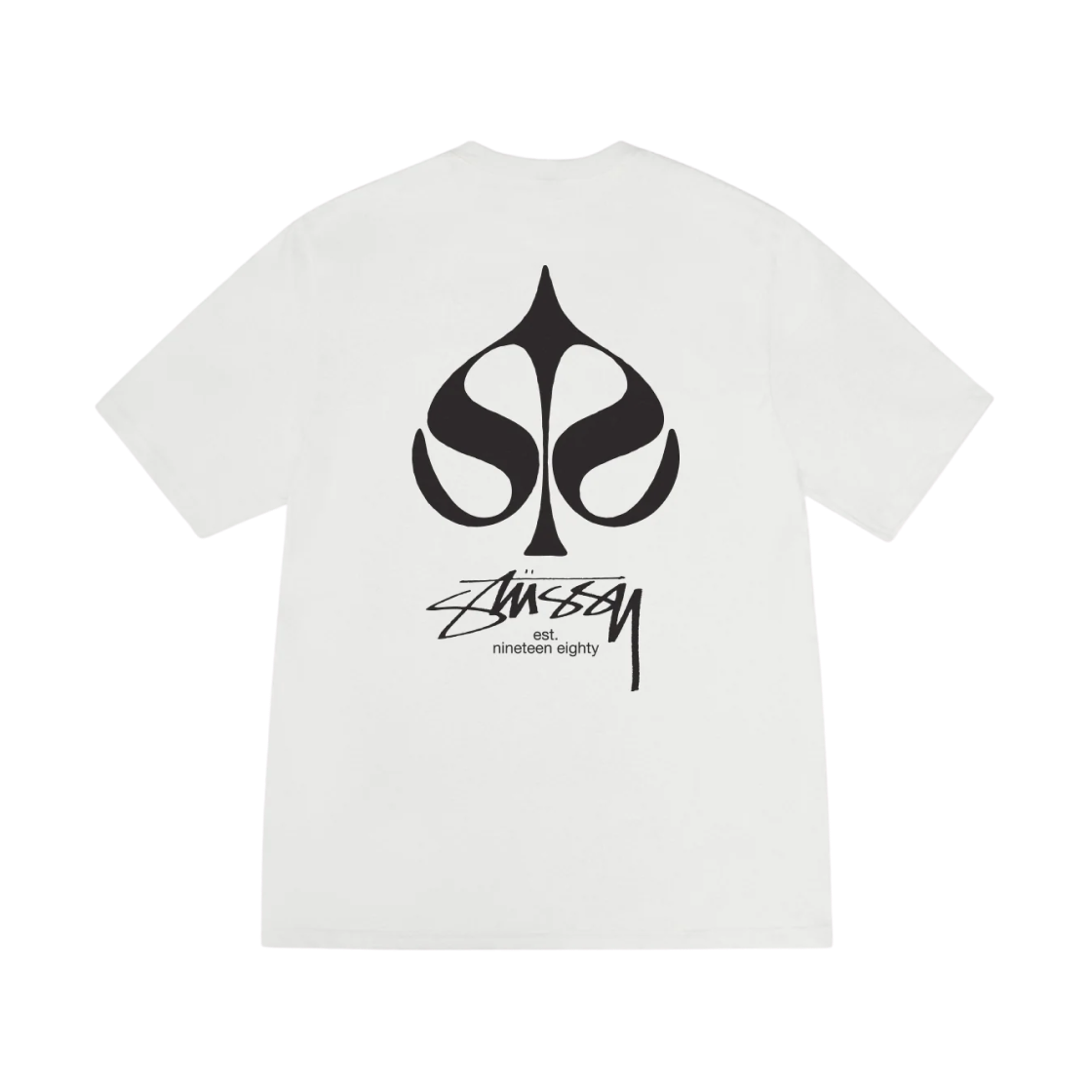 스투시 스페이드 피그먼트 다이드 티셔츠 내츄럴