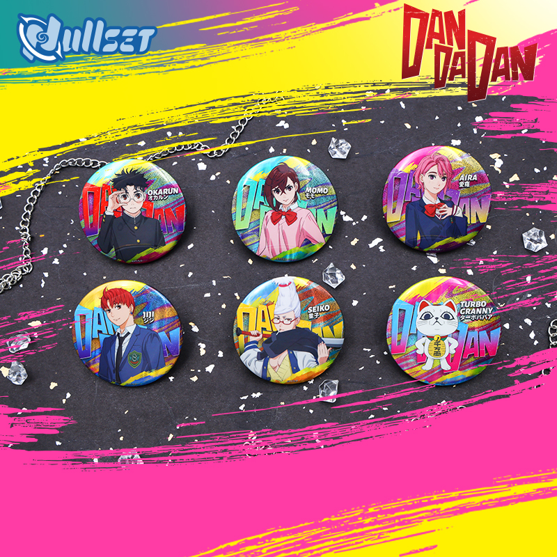 키쿠 단다단 뱃지 6종 랜덤팩 세트(KIKU Dandadan Badge 6 Kinds Random Pack Set) - 2