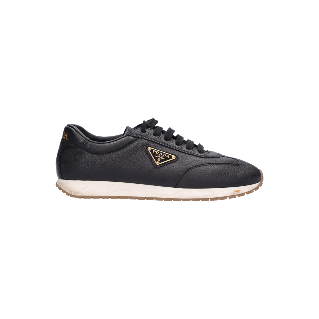 [B등급] 프라다 2EG436 스니커즈 블랙 6.5([B등급] PRADA Vintage Sneakers Black Size 6.5)