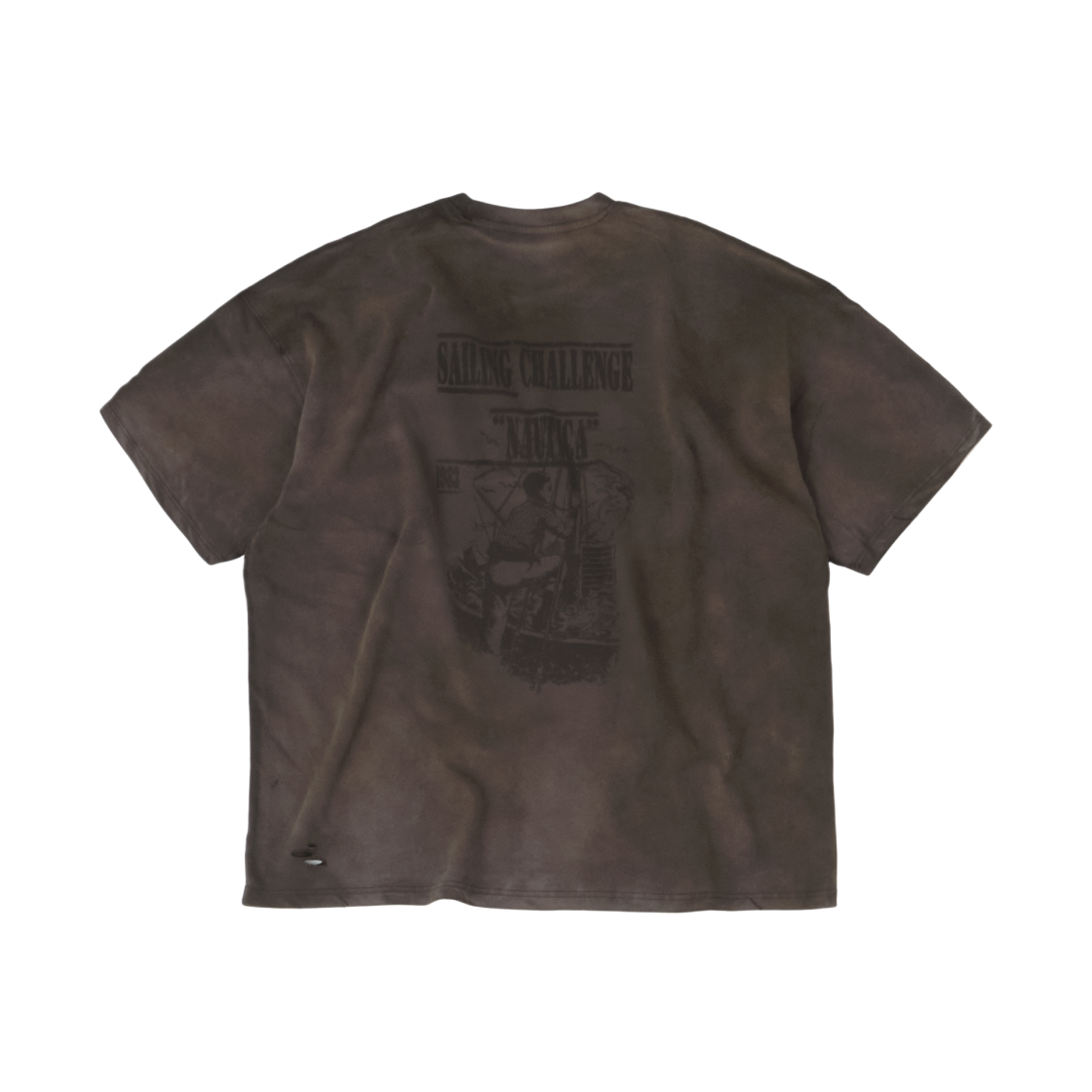 【NAUTICA×UNDERMYCAR】25ss LETTERING STAMP TEE a_7cc0dfe651cc4b3c92ab30c291f1