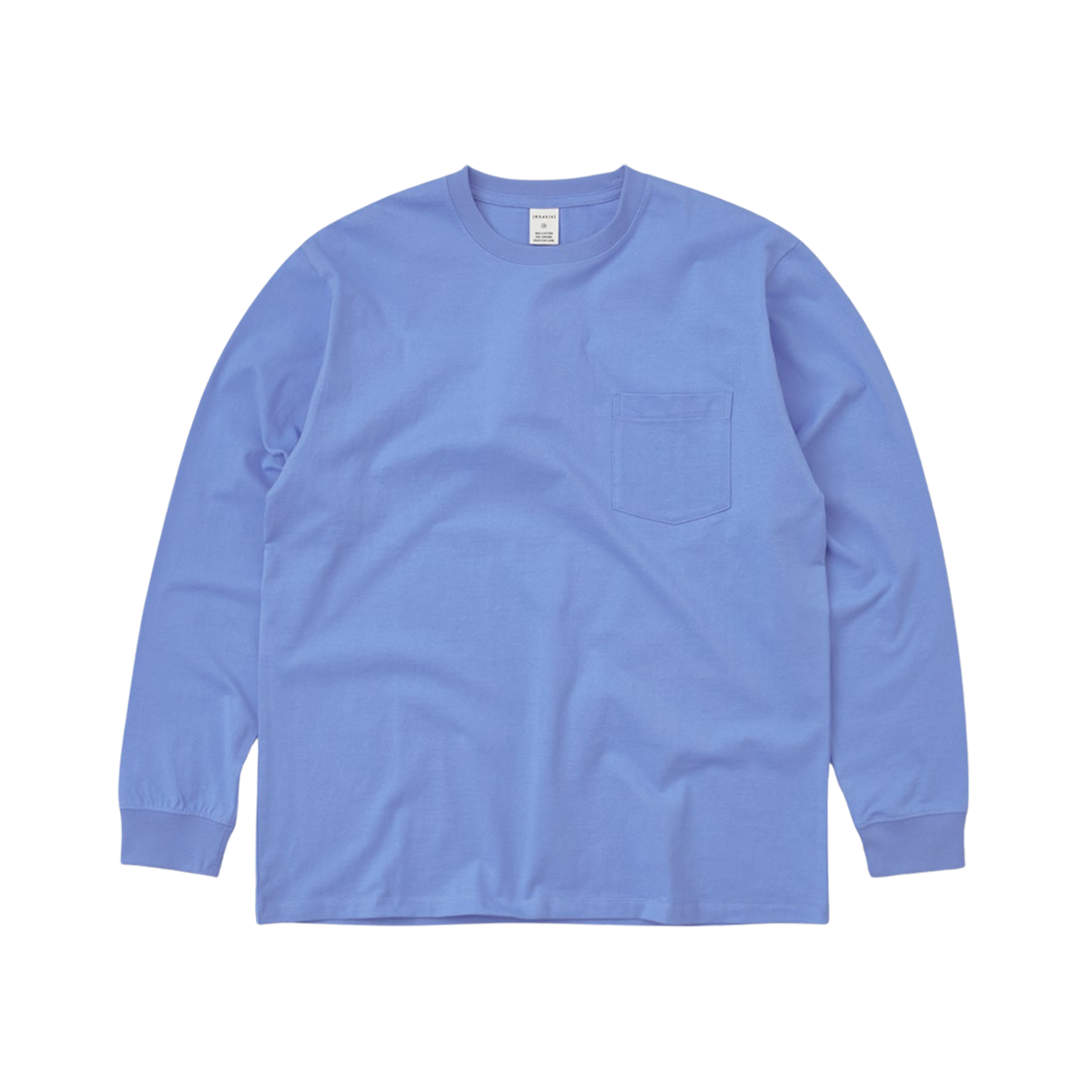 - Khakis Recycle Cotton L/S T-Shirt Light Blue