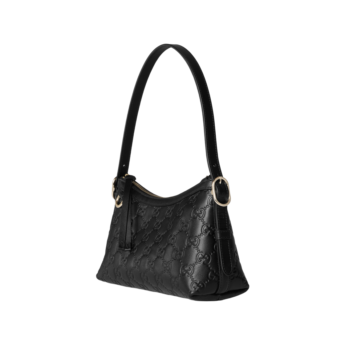 구찌 GG 엠블럼 스몰 숄더백 블랙(Gucci GG Emblem Small Shoulder Bag Black) - 2