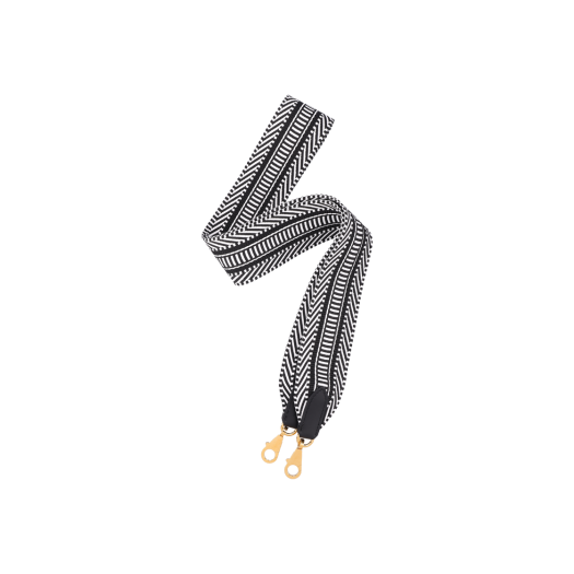 ITS5J4SHL4GG HERMES Sangle Cavale 50mm Strap Ecru Noir