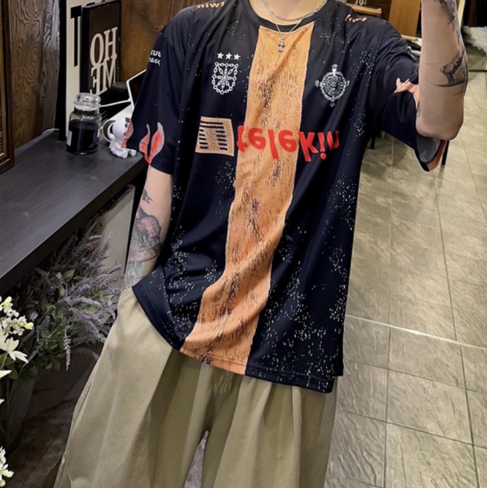 Travis Scott Spain Soccer Jersey Black 착용 스타일