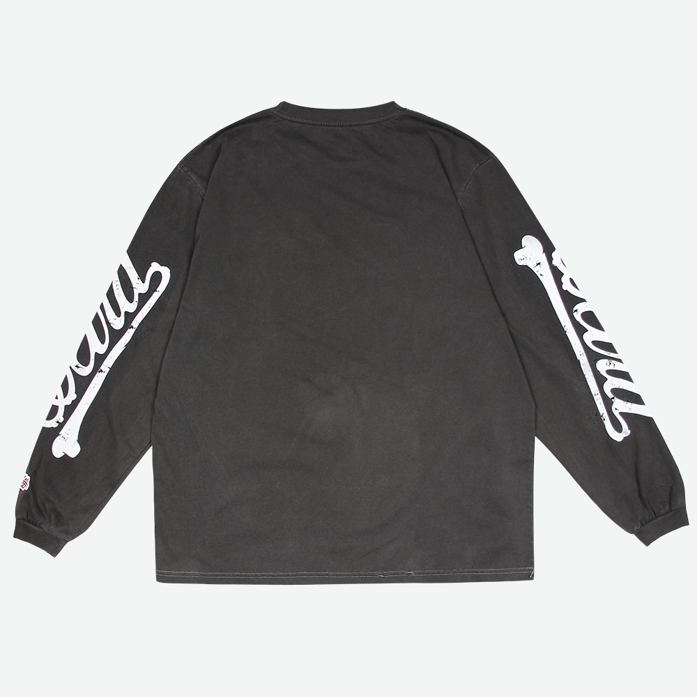 위얼드월드 본투비 피그먼트 롱슬리브 그레이(Weird World Born To Be Pigment Long Sleeve Grey) - 2