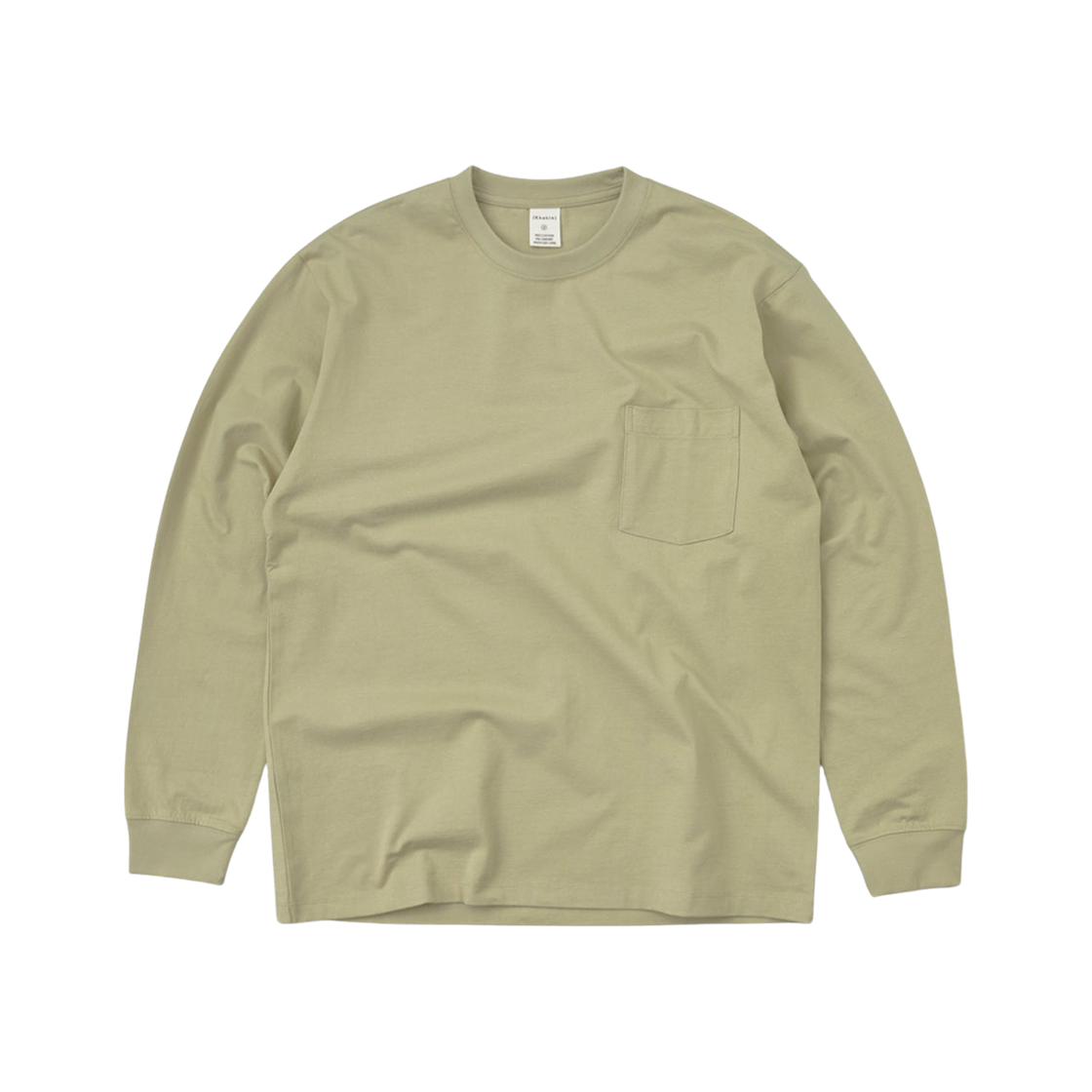 - Khakis Recycle Cotton L/S T-Shirt Light Green