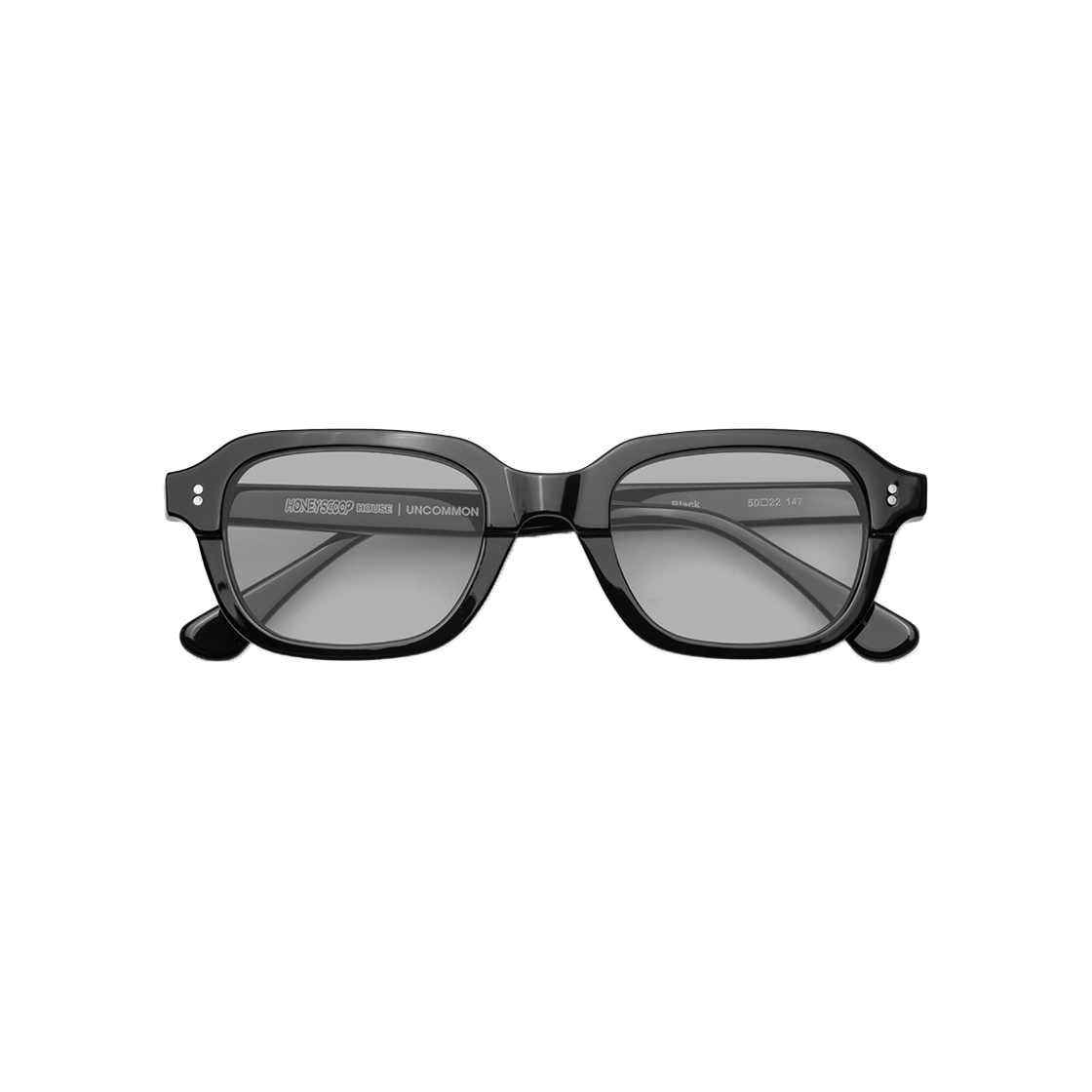 HSH25AC103BKOS Honey Scoop House x Uncommon Eyewear Pilot Sunglasses Black - 대표 이미지 #1