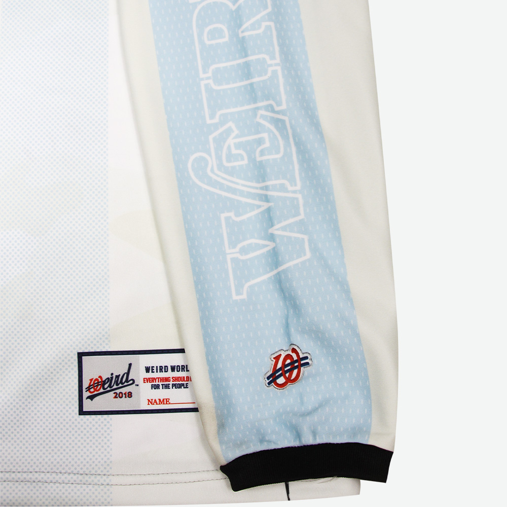위얼드월드 스타디움 싸커저지 롱슬리브 화이트(Weird World Stadium Soccer Jersey Long Sleeve White) - 5