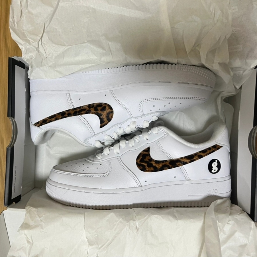 Nike x Supreme x GOODENOUGH Air Force 1 Low White - 25SS 착용 스타일