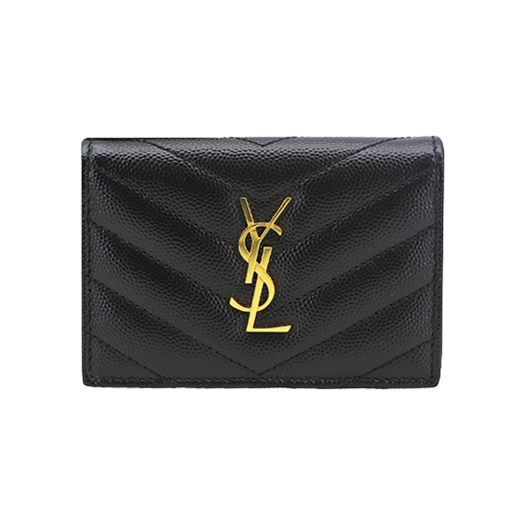 IT8AL38HJQ47 Saint Laurent Cassandra Matelasse Card Holder 596323