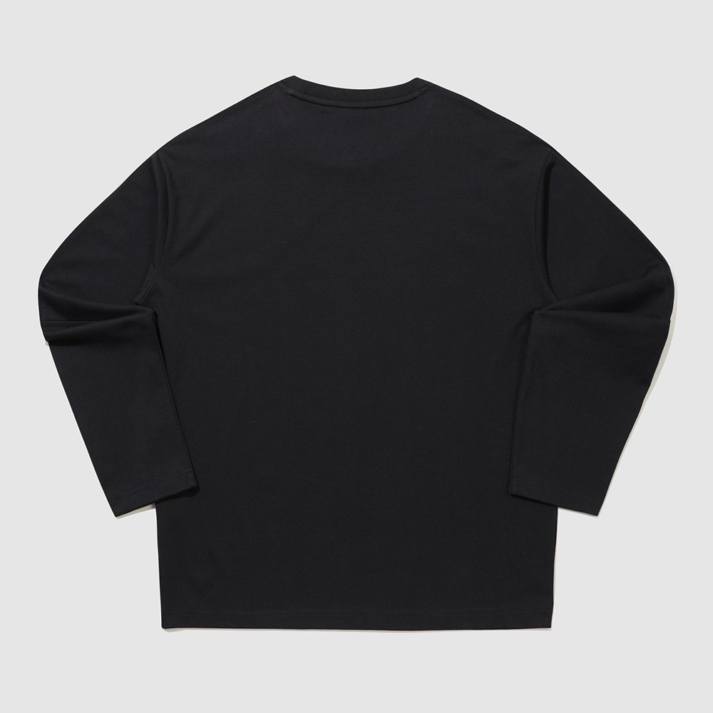 르꼬끄 스포르티브 유니 선데이 루즈 긴팔티셔츠 - 블랙(QQ323LRL82)(le coq sportif Unisex Sunday Loose Long-Sleeve T-Shirt Black) - 3