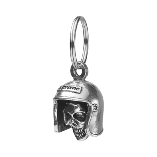 - Supreme Skull Bell Keychain Silver - 25SS