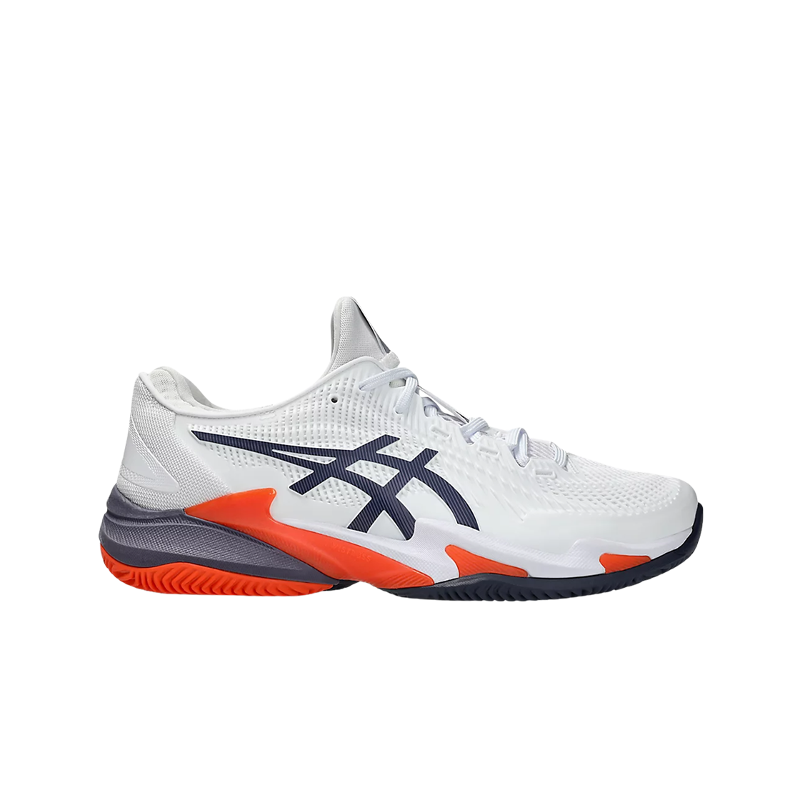 1041A371-104 Asics Court FF 3 Clay White Greyish Purple - D Standard