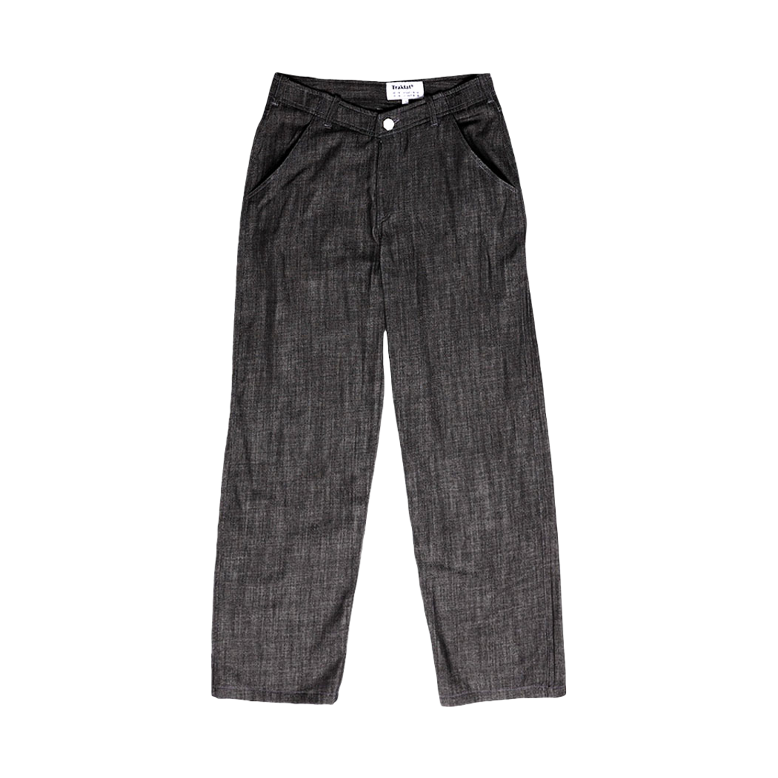 24SS-ECGDPB Traktat E.C.G. Chain Stitch Denim Pants Black