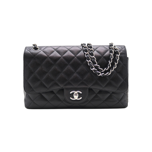 ITTDV4ONF8K9 Chanel Classic Large Caviar Silver