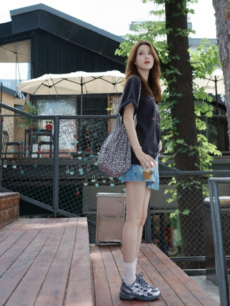 Asics Gel-1130 Steel Grey Pure Silver 착용 스타일