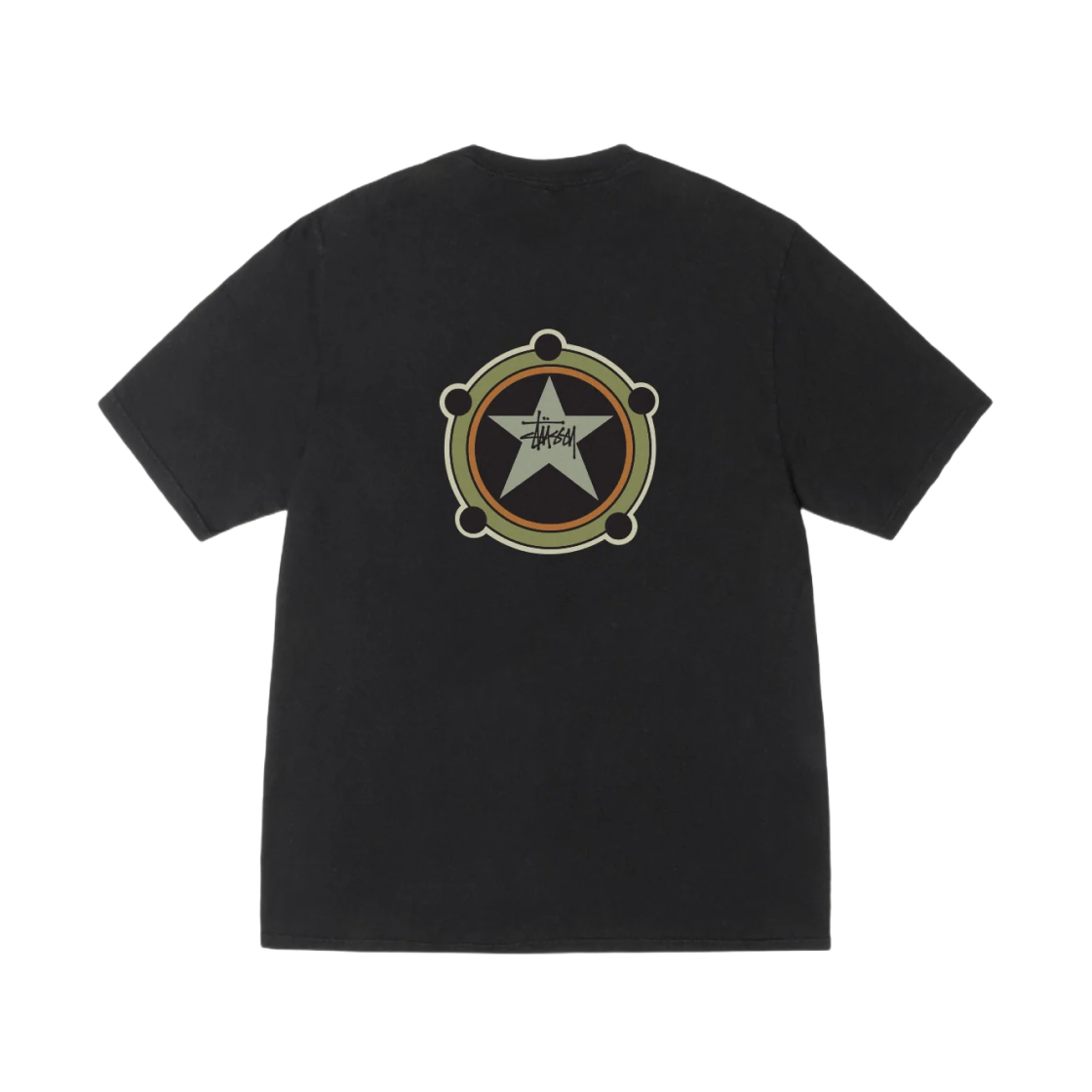 스투시 레인저 티셔츠 피그먼트 다이드 블랙