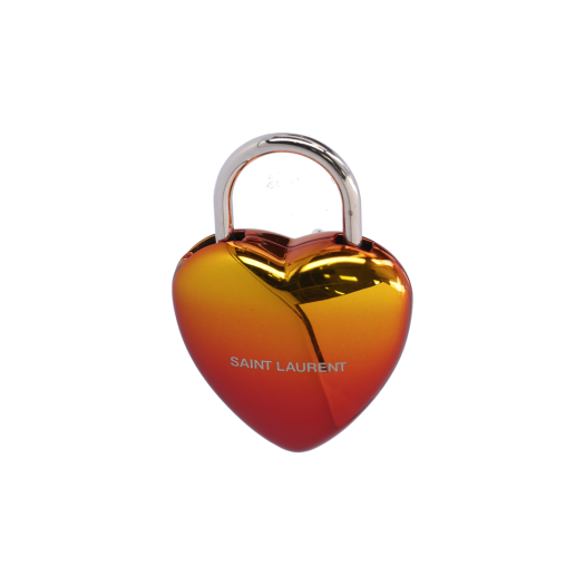 ITKOAEHWRHRS SAINT LAURENT Gradient Heart 3D Padlock Yellow Red