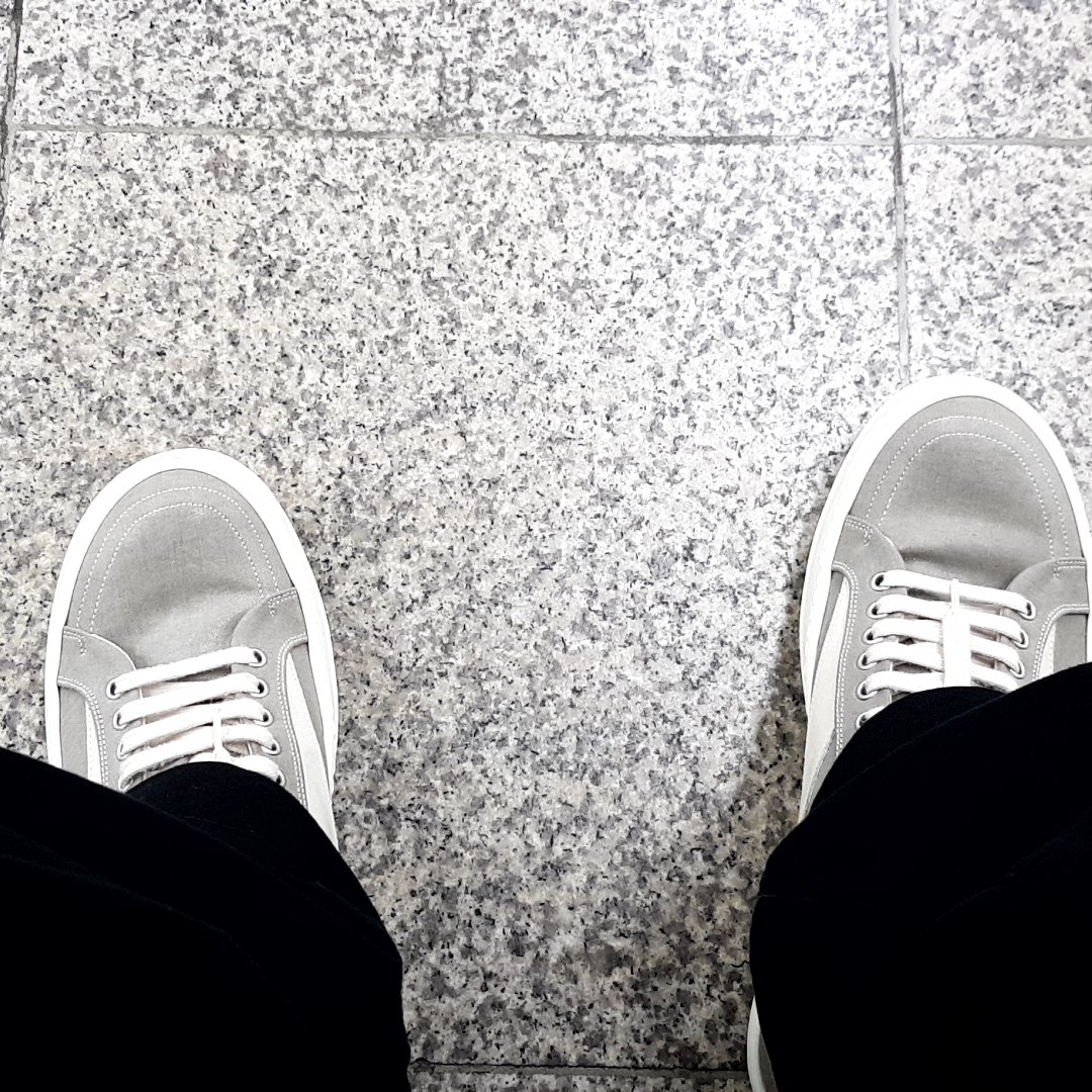Rick Owens Drkshdw Lido Vintage Sneakers Pearl Milk 착용 스타일