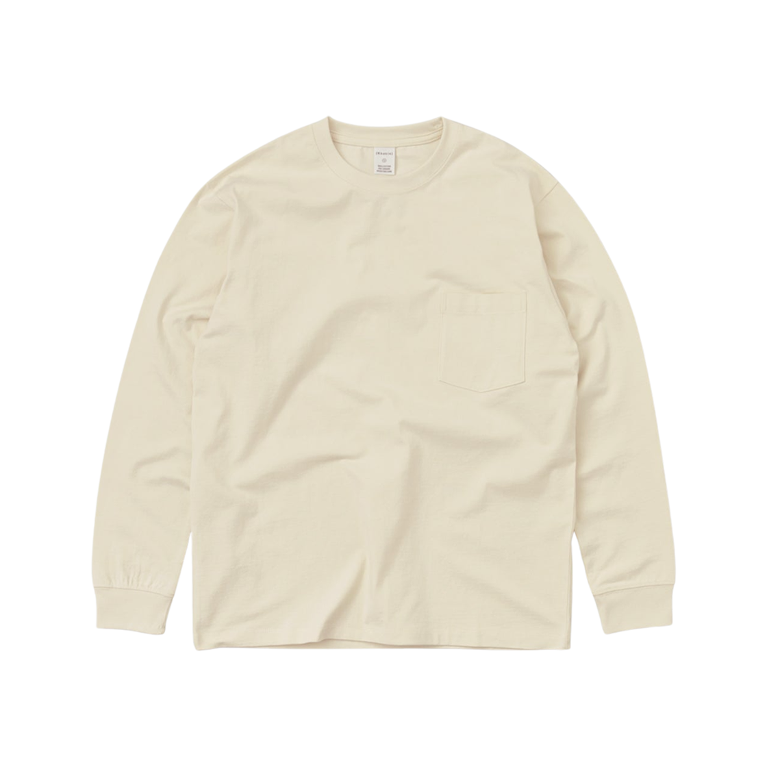 - Khakis Recycle Cotton L/S T-Shirt Ivory