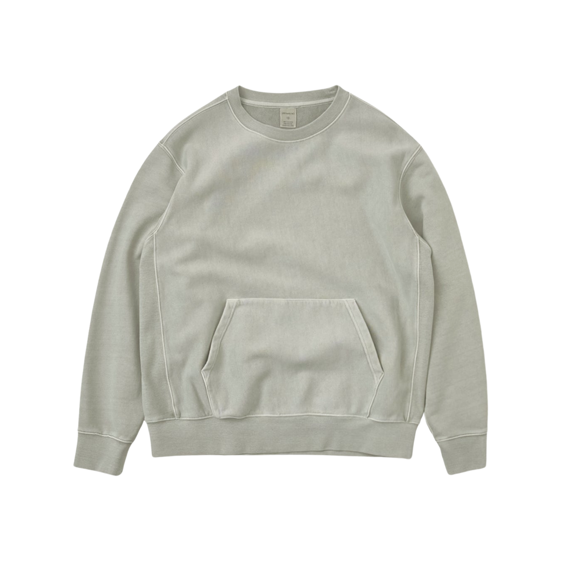 카키스 오버다이드 크루넥 그레이(Khakis Overdyed Crewneck Grey)
