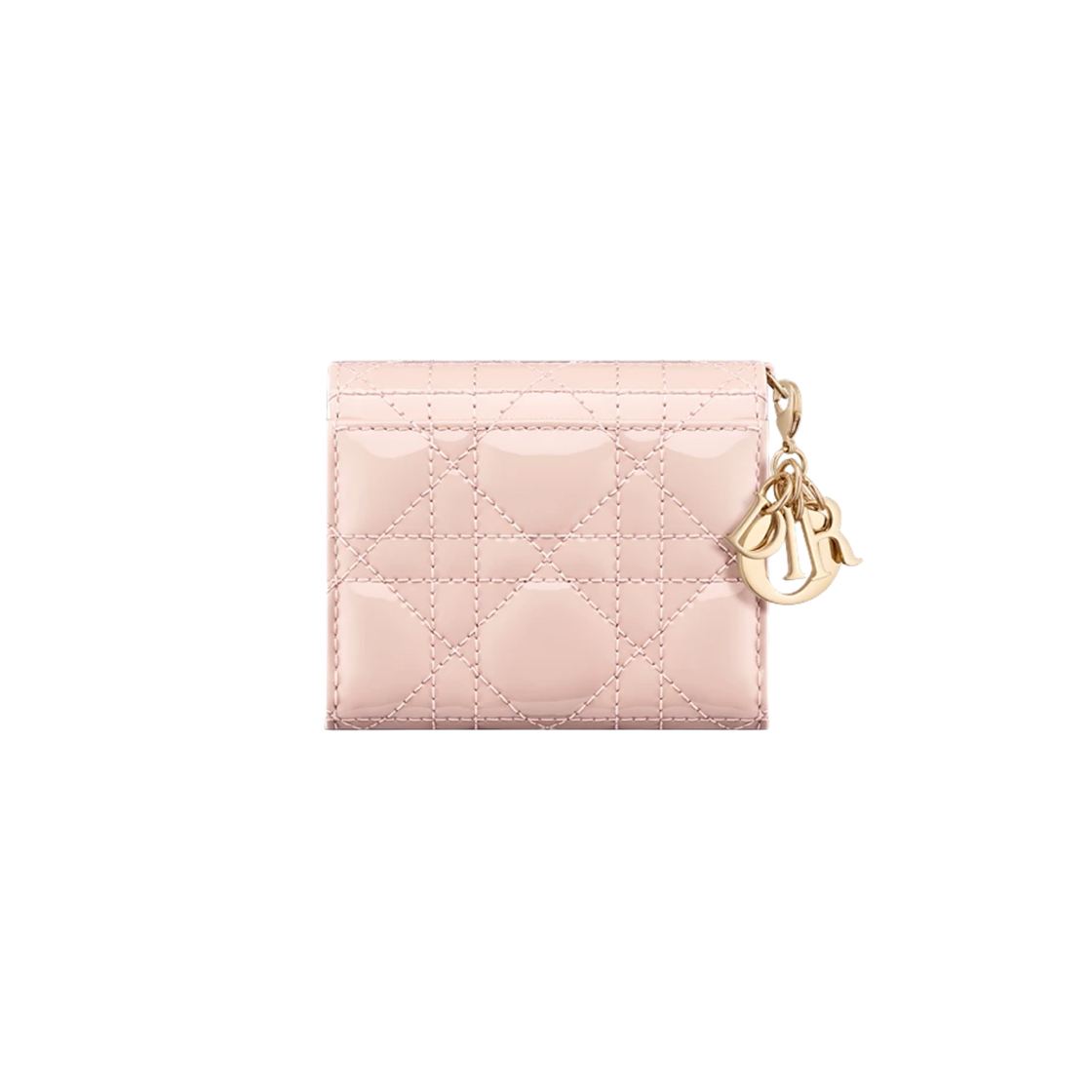 디올 레이디 로터스 월렛 페이턴트 까나쥬 카프스킨 파우더 핑크(Dior Lady Lotus Wallet Patent Cannage Calfskin Powder Pink) - 2