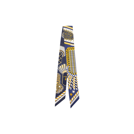 ITSJ2A2GHGLO HERMES Epaulettes de Gala Twilly Marine Gold Blanc