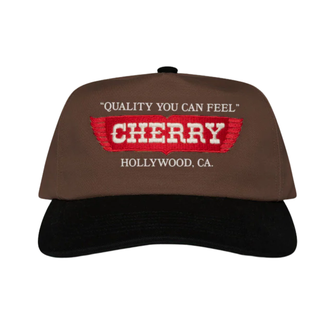 체리 LA 윙스 5 패널 햇 브라운 블랙