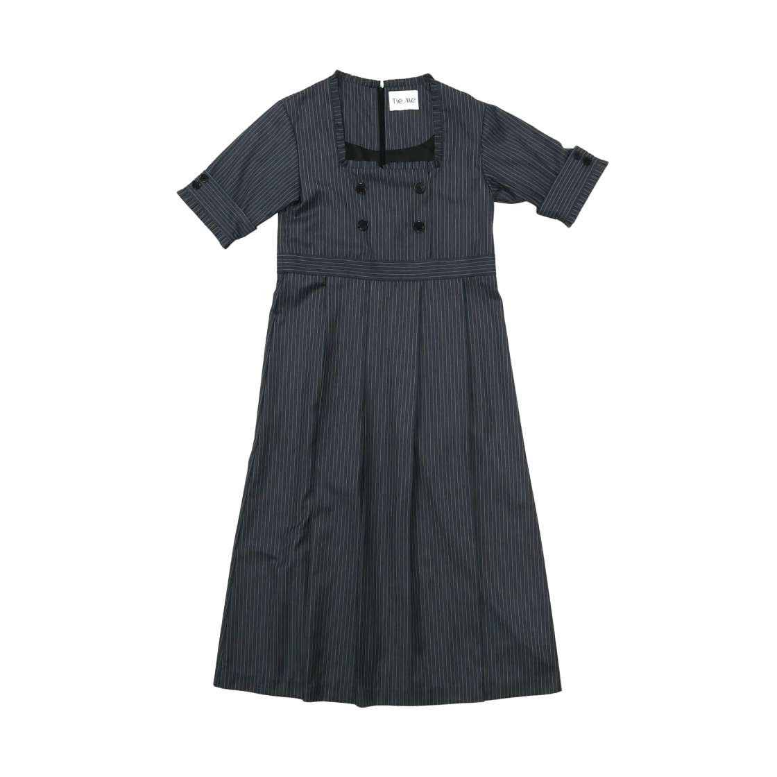 (W) 타이미 유니폼 원피스 블랙((W) Tie.Me Uniform One Piece Black)