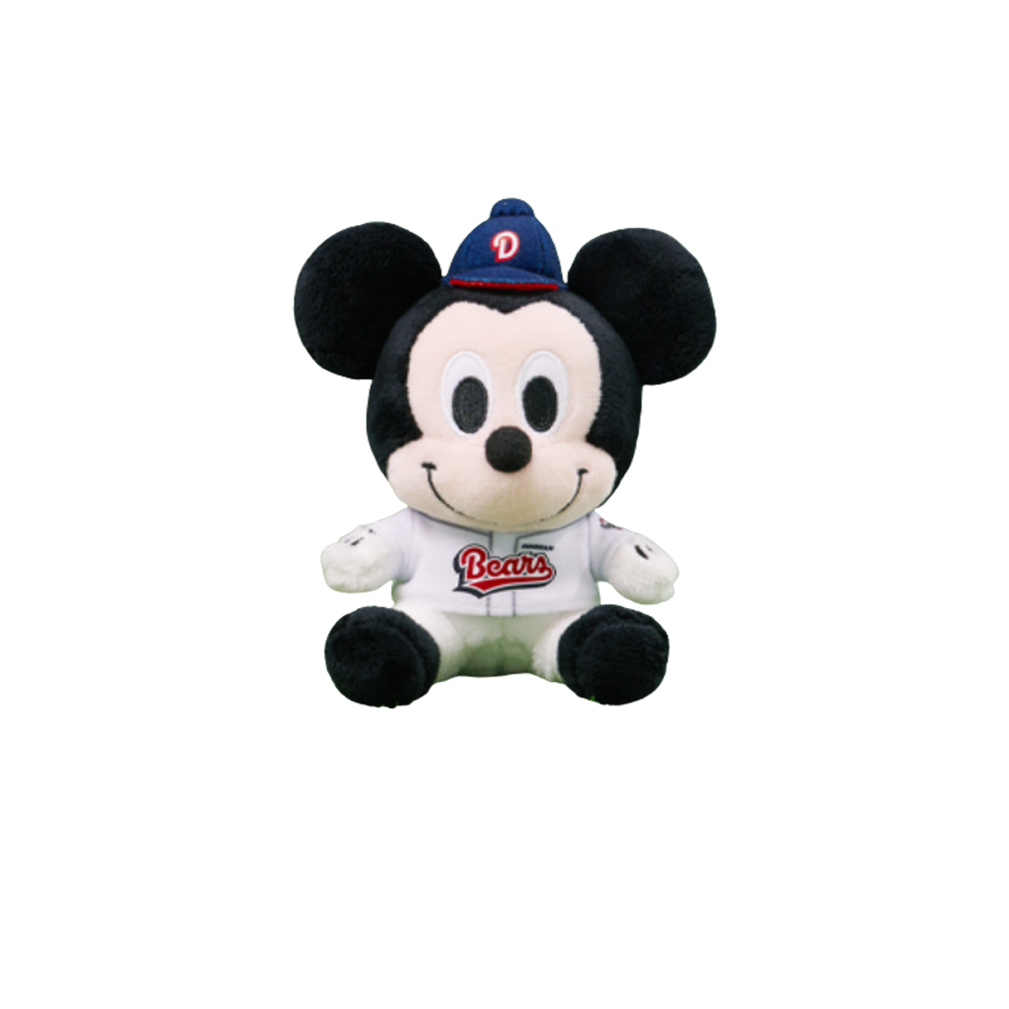KBO x 디즈니 미키 플러시 키링 두산 베어스(KBO x Disney Mickey Plush Keyring Doosan Bears)