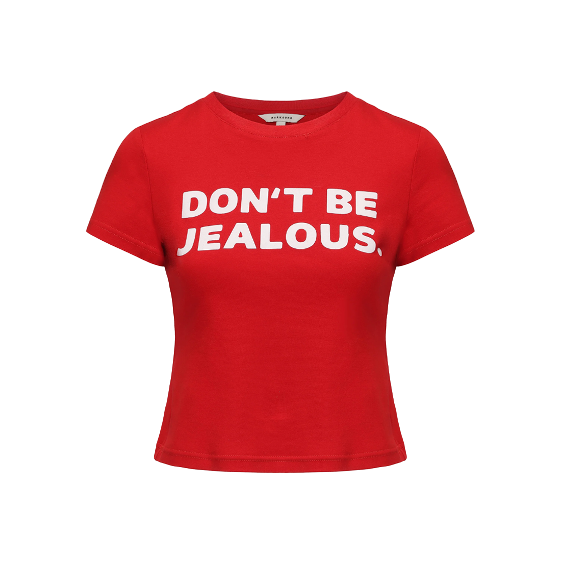 마크공 우먼 질러스 베이비 티셔츠 레드 - 25FW(Markgong Women Jealous' Baby T-Shirt Red - 25FW)