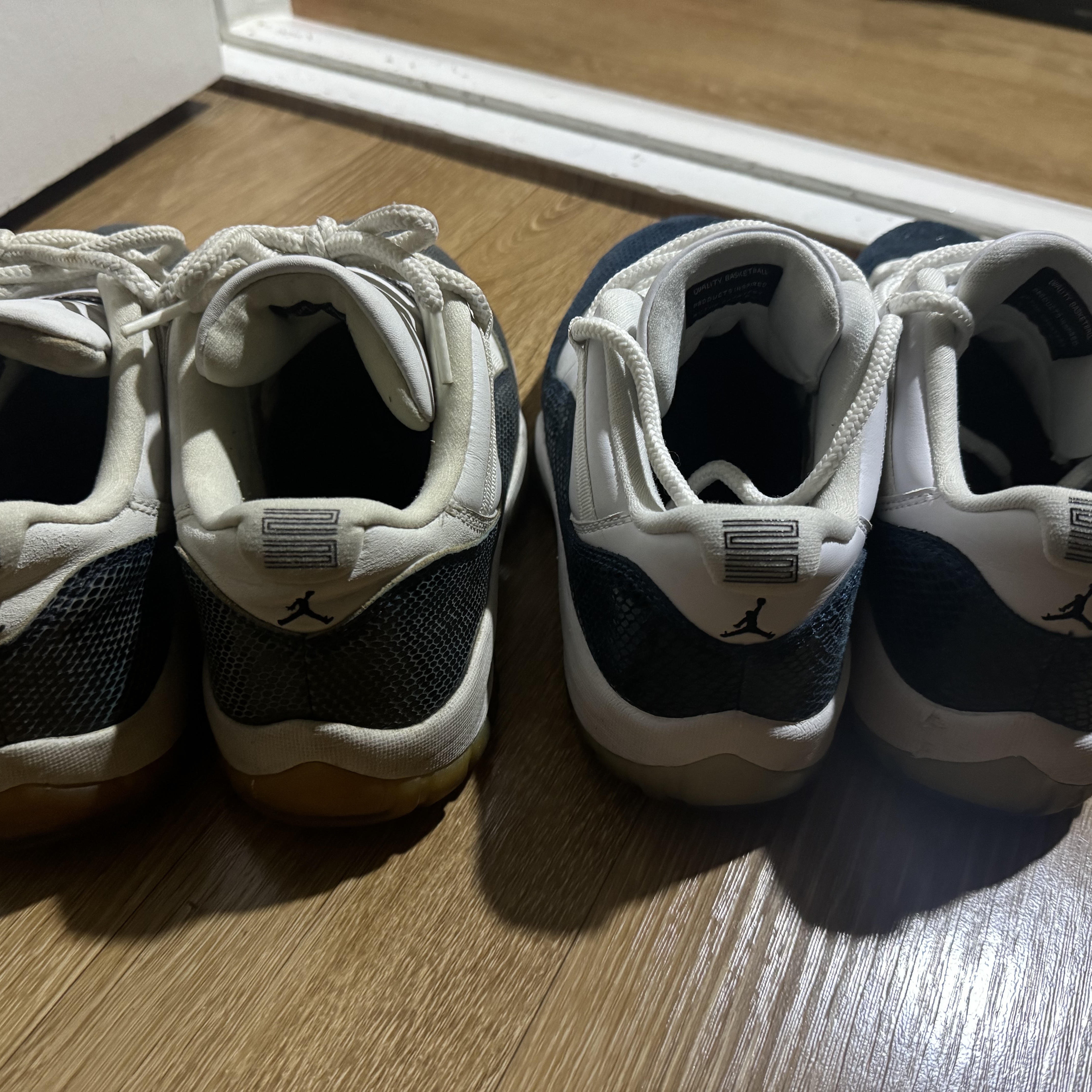 Jordan 11 Retro Low Navy Snakeskin 2019 착용 스타일 - 6