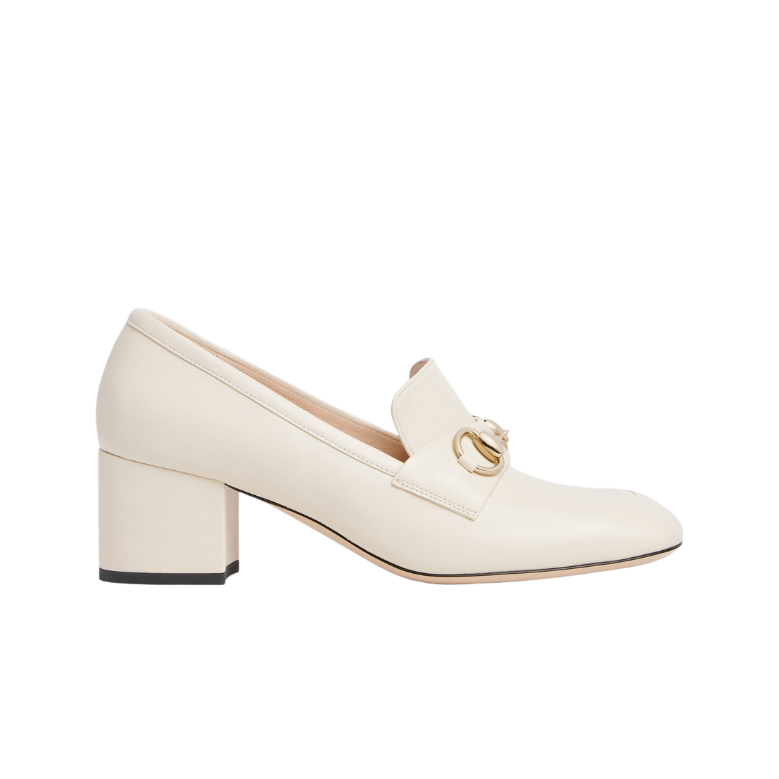 (W) 구찌 홀스빗 로퍼 펌프스 아이보리((W) Gucci Horsebit Loafer Pumps Ivory)