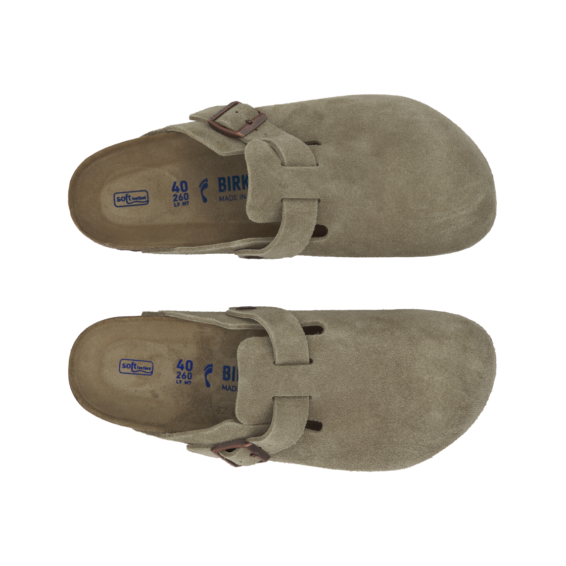 0560773 Birkenstock Boston Soft Footbed Taupe - Narrow - #5