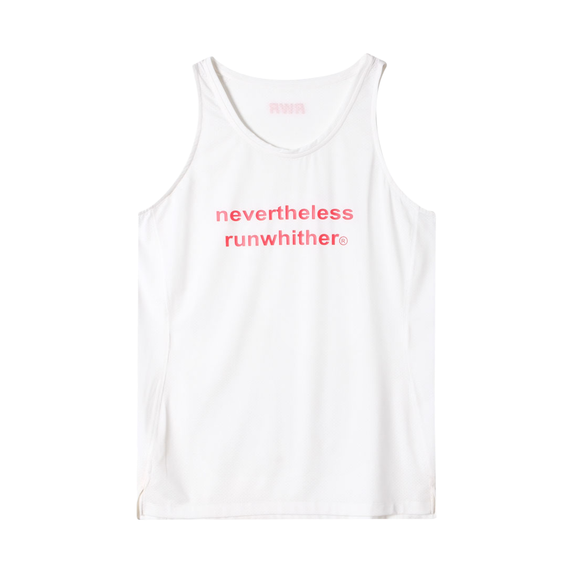 APP0011 runwhither Racing Singlet White