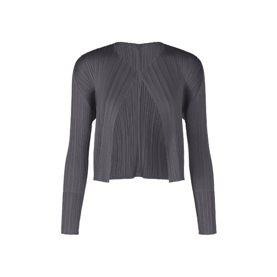 (W) 플리츠 플리즈 이세이 미야케 MC 줄라이 가디건 다크 그레이((W) Pleats Please Issey Miyake MC July Cardigan Dark Gray) - 1