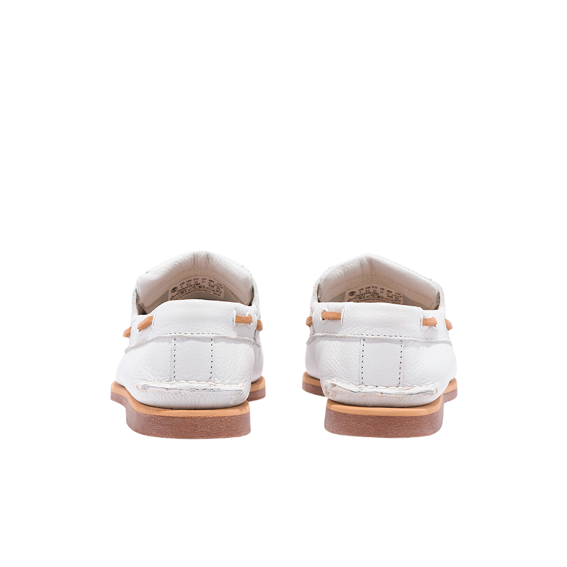 팀버랜드 클래식 2 아이 보트 슈즈 화이트 풀 그레인(Timberland Classic 2-Eye Boat Shoes White Full Grain) - 3