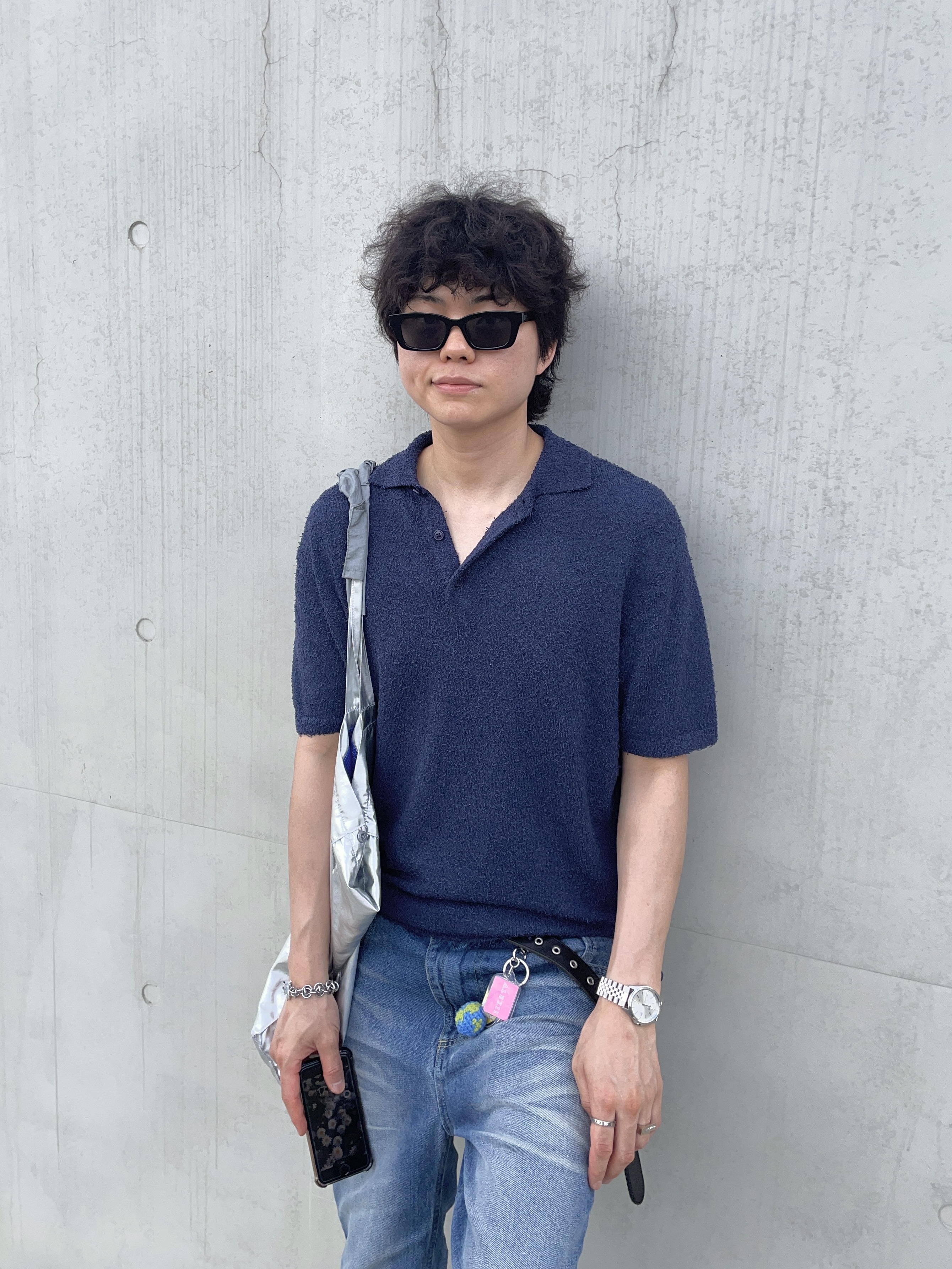 ALEXII Double Logo Bracelet, ALEXII Dino Keyring 착용 스타일 - 2