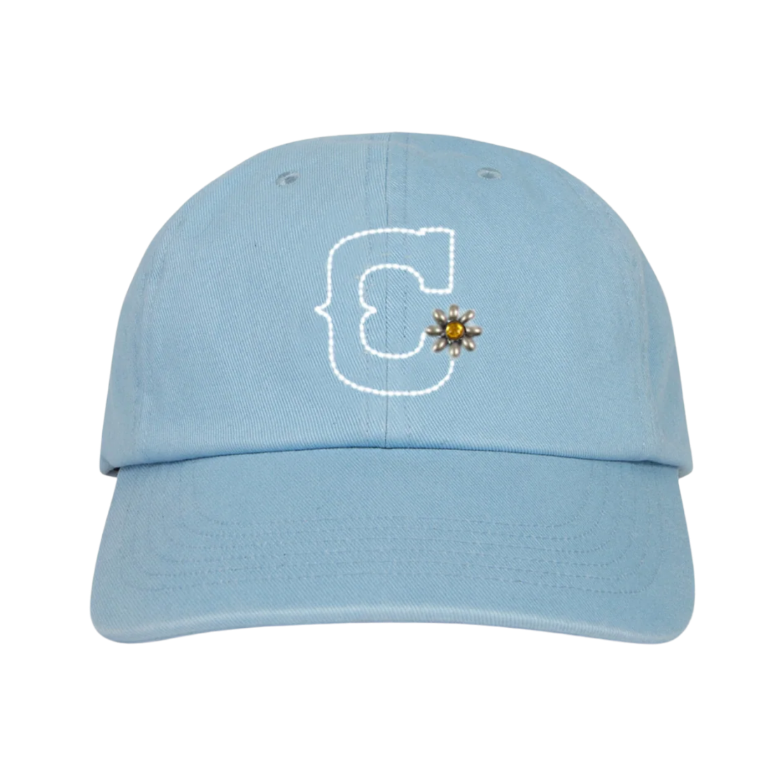 체리 LA 스터드 언스트럭처 햇 빈티지 블루(Cherry LA Studded Unstructured Hat Vintage Blue)