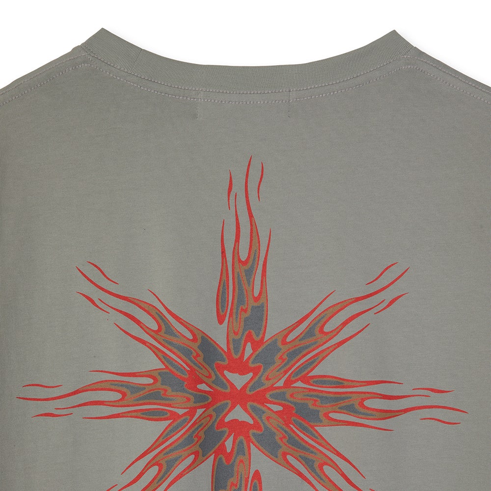 PCS25GXSS008 Peaches. Flame Logo S/S Tee Light Khaki - #5