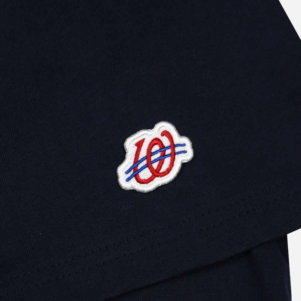 위얼드월드 베이직 웨이브로고 티셔츠 네이비(Weird World Basic Wave Logo T-shirt Navy) - 4