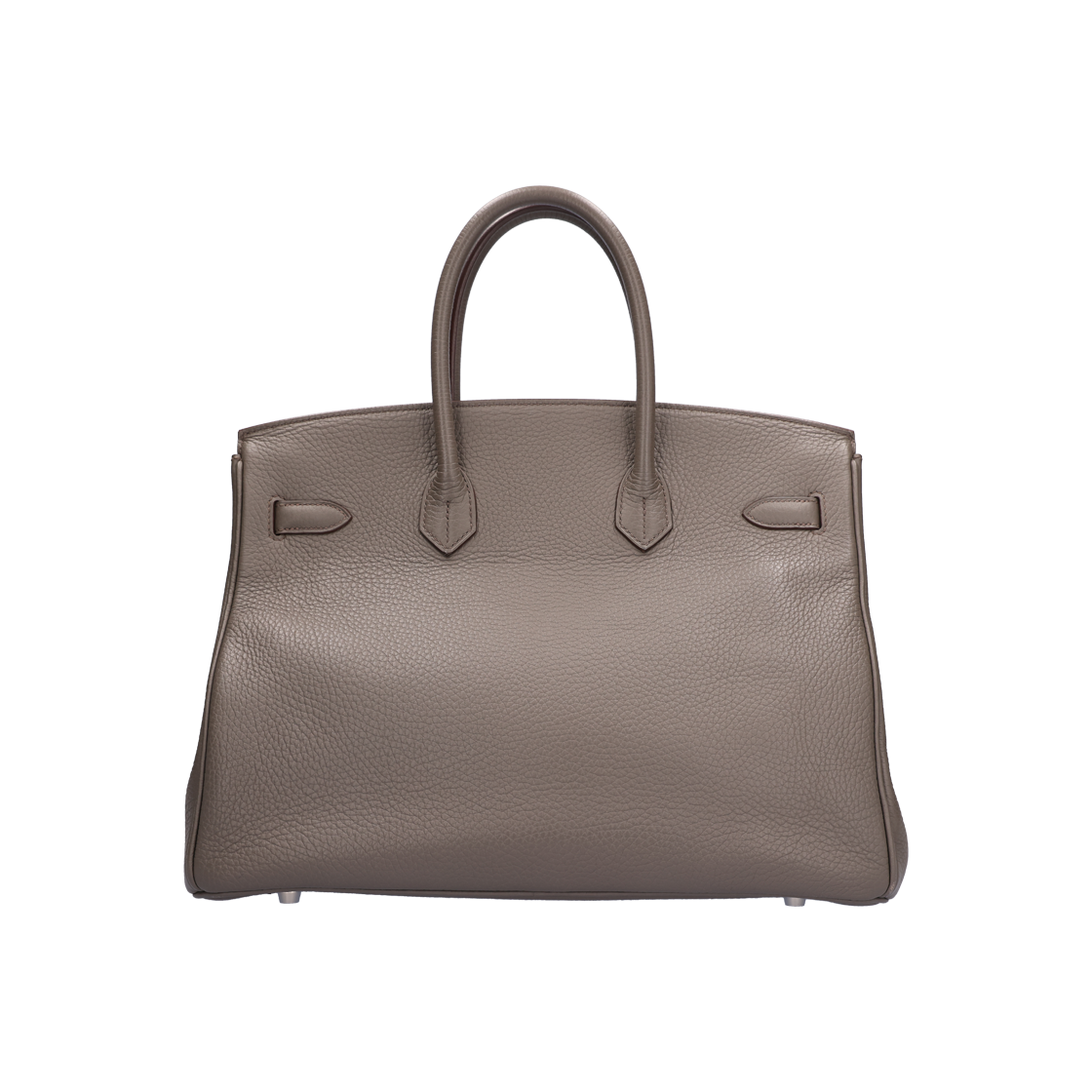IT4UVM2GHPHS HERMES Birkin 35 Bag Etoupe Palladium Hardware Q Stamp - #3