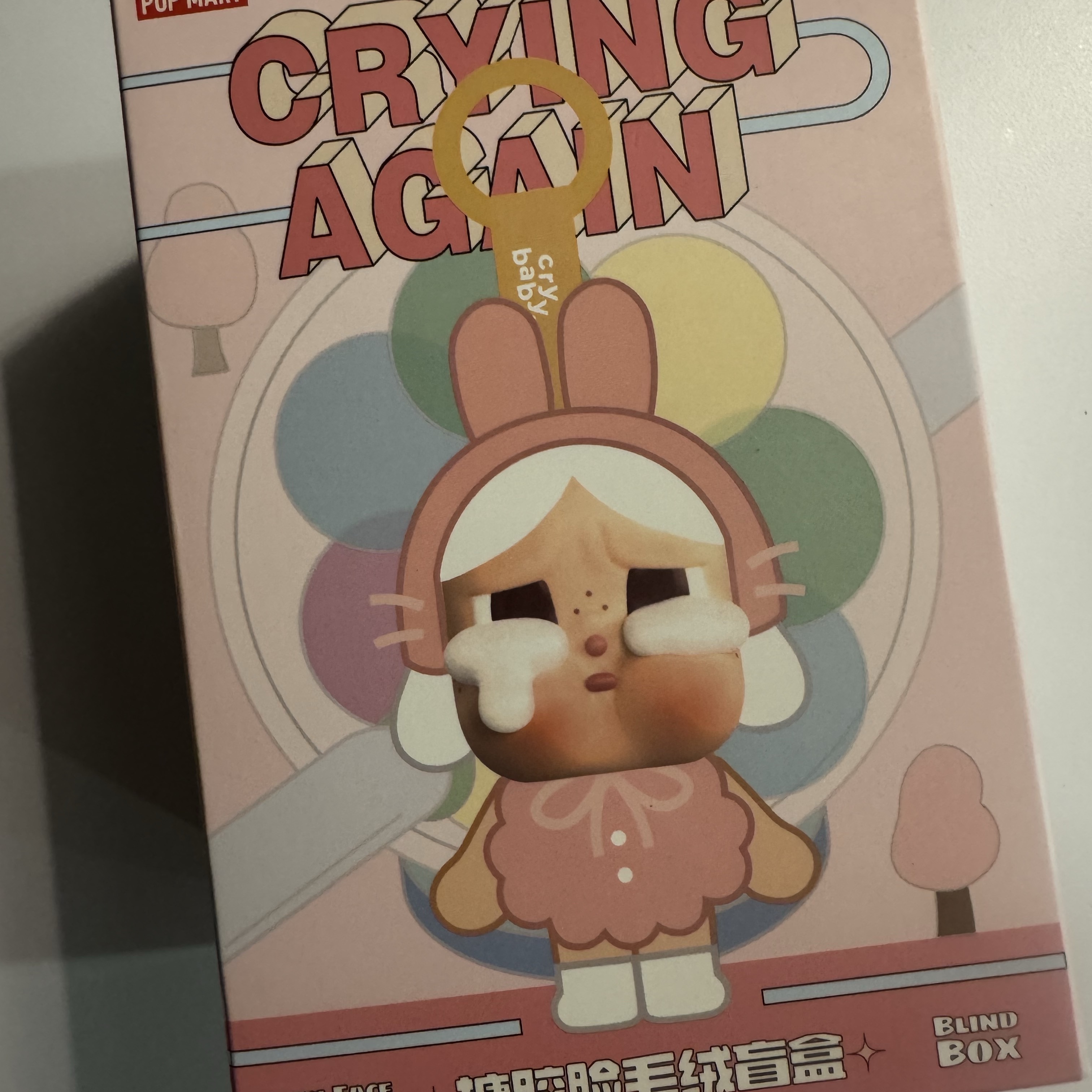 Pop Mart Crybaby Crying Again Series Plush Keyring Sealed Case (1 Blind Box) 착용 스타일