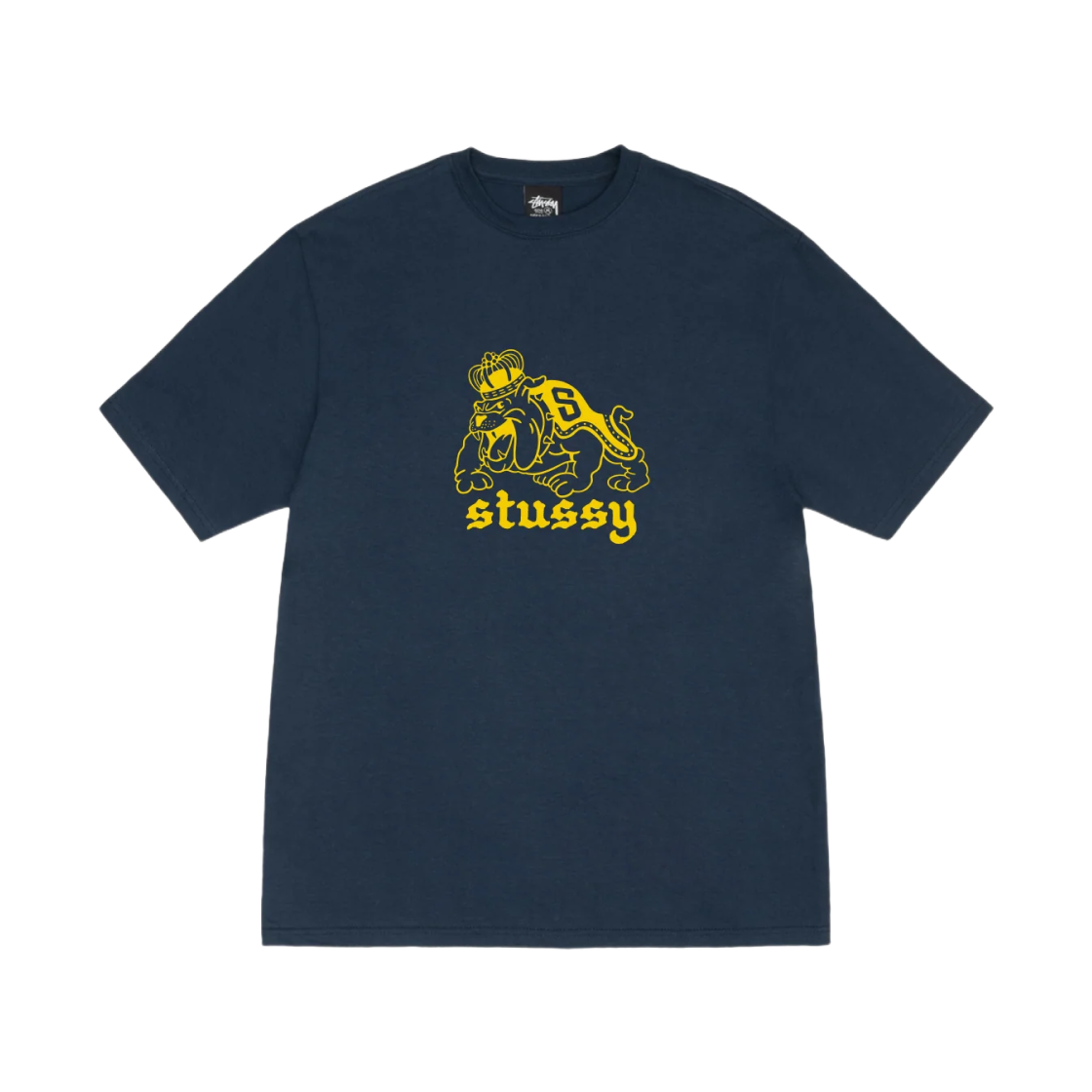 스투시 불독 티셔츠 네이비
