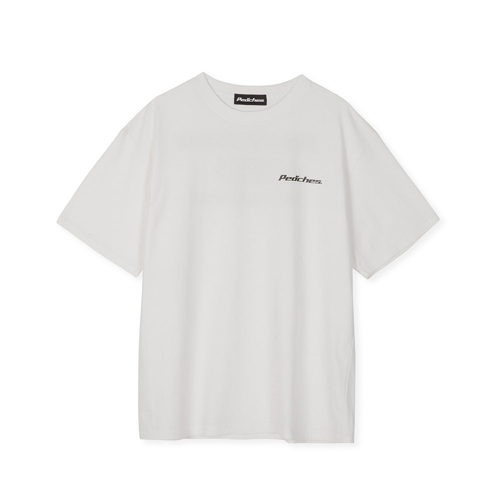 PCS25GXSS002 Peaches. Sprayed Logo S/S Tee White - #2