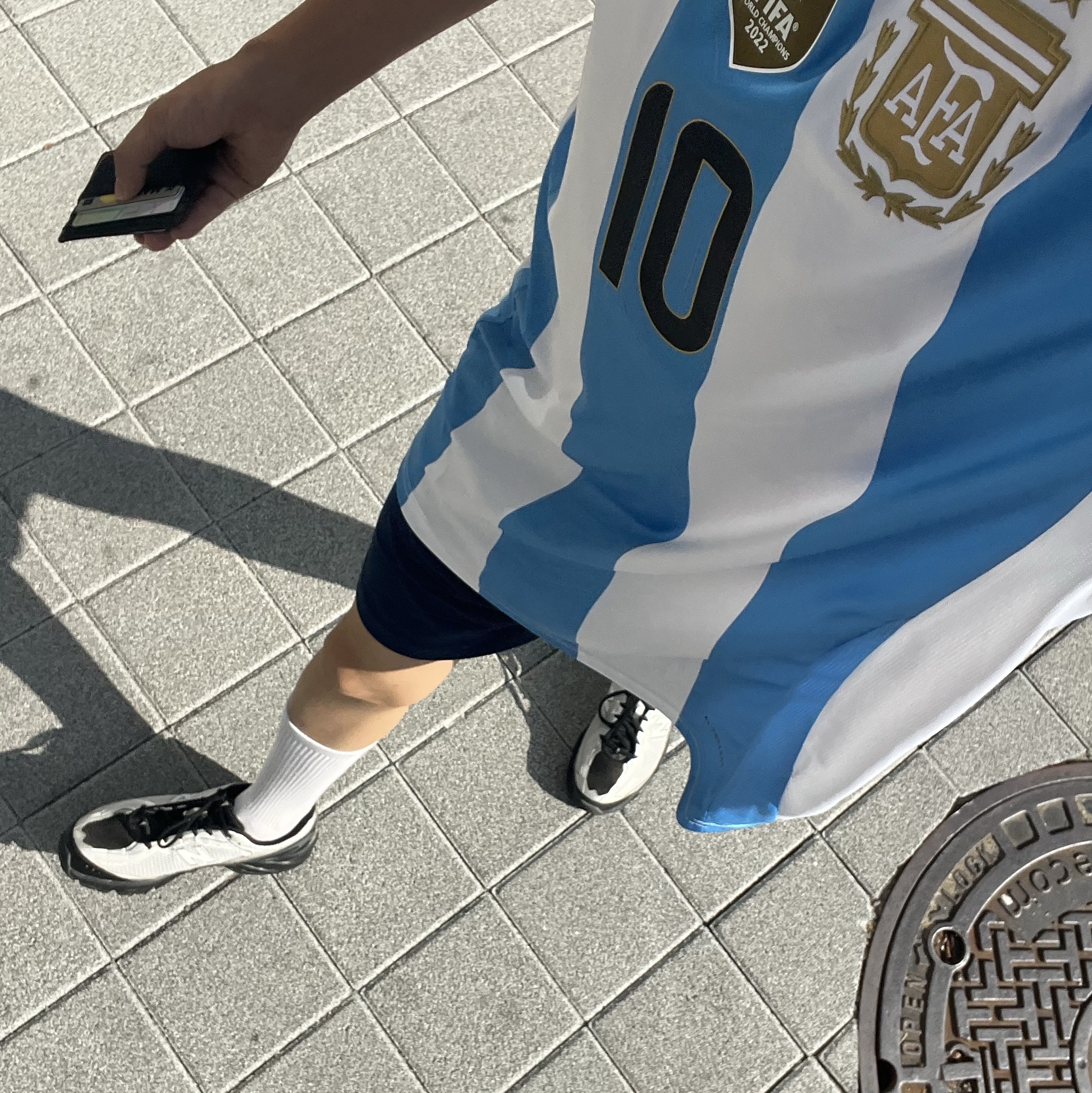 New Balance 509 Black Gray, Adidas Argentina 2024 Home Jersey White Blue Burst - KR Sizing (Non Marking Ver.) 착용 스타일